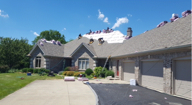Contractors Working on Roof Frankfort, IN